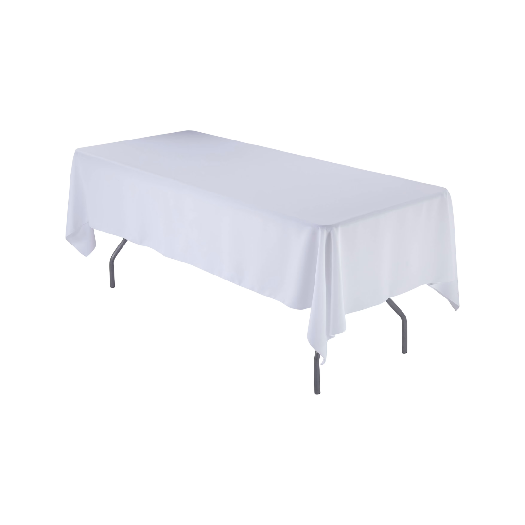 6' Banquet Table Cover - White