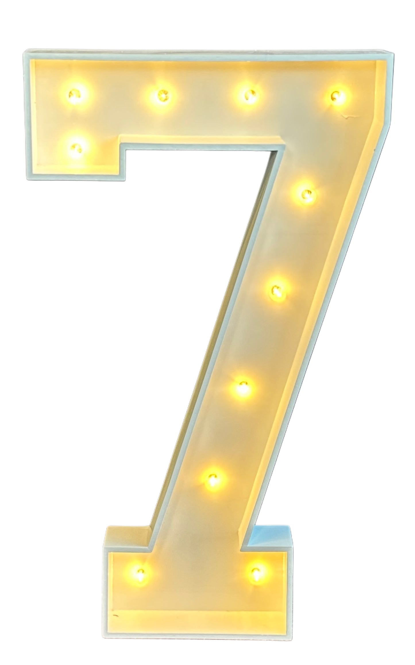"7" Marquee Number