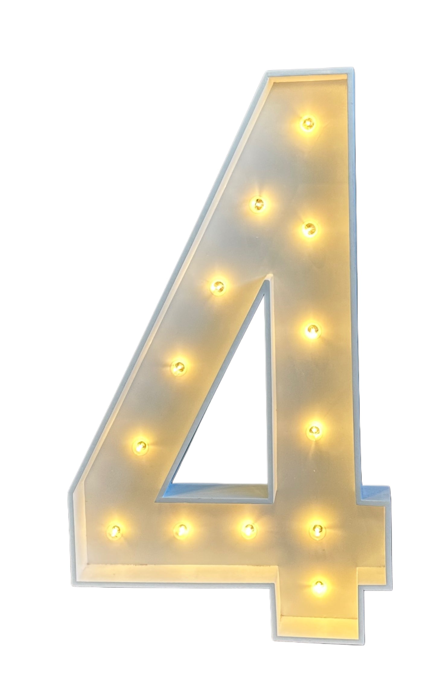"4" Marquee Number