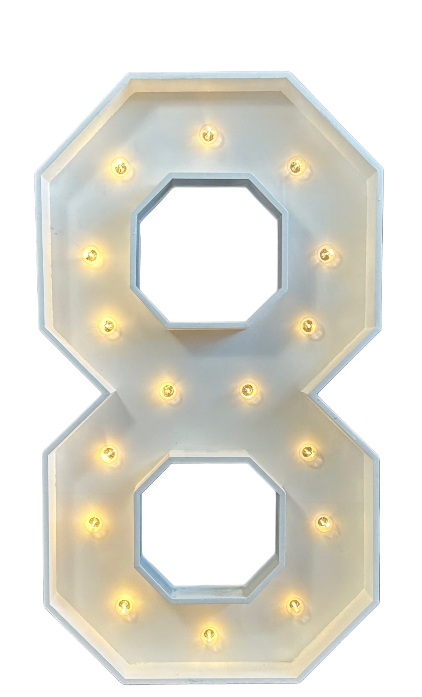 "8" Marquee Number