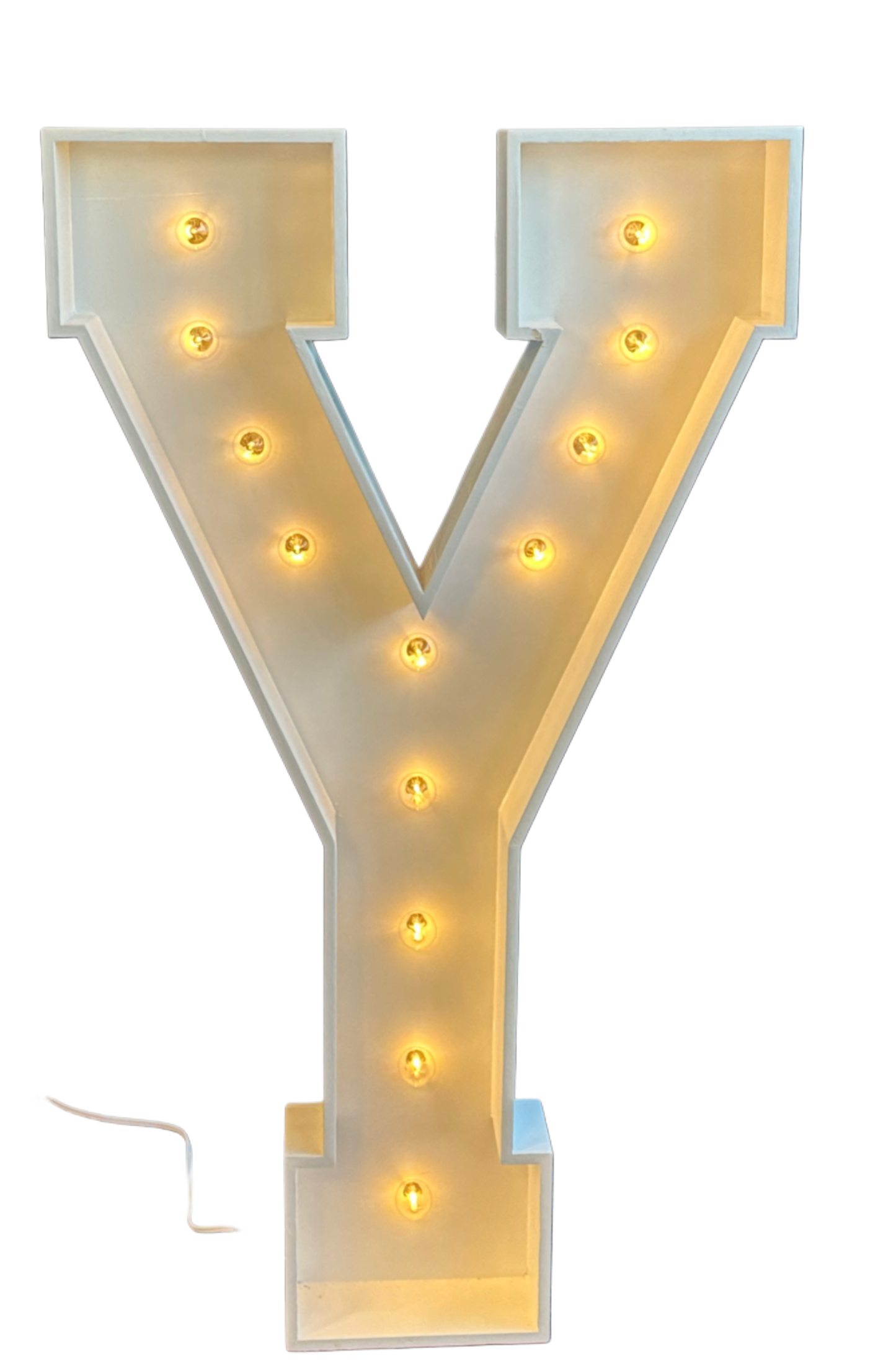 "Y" Marquee Letter