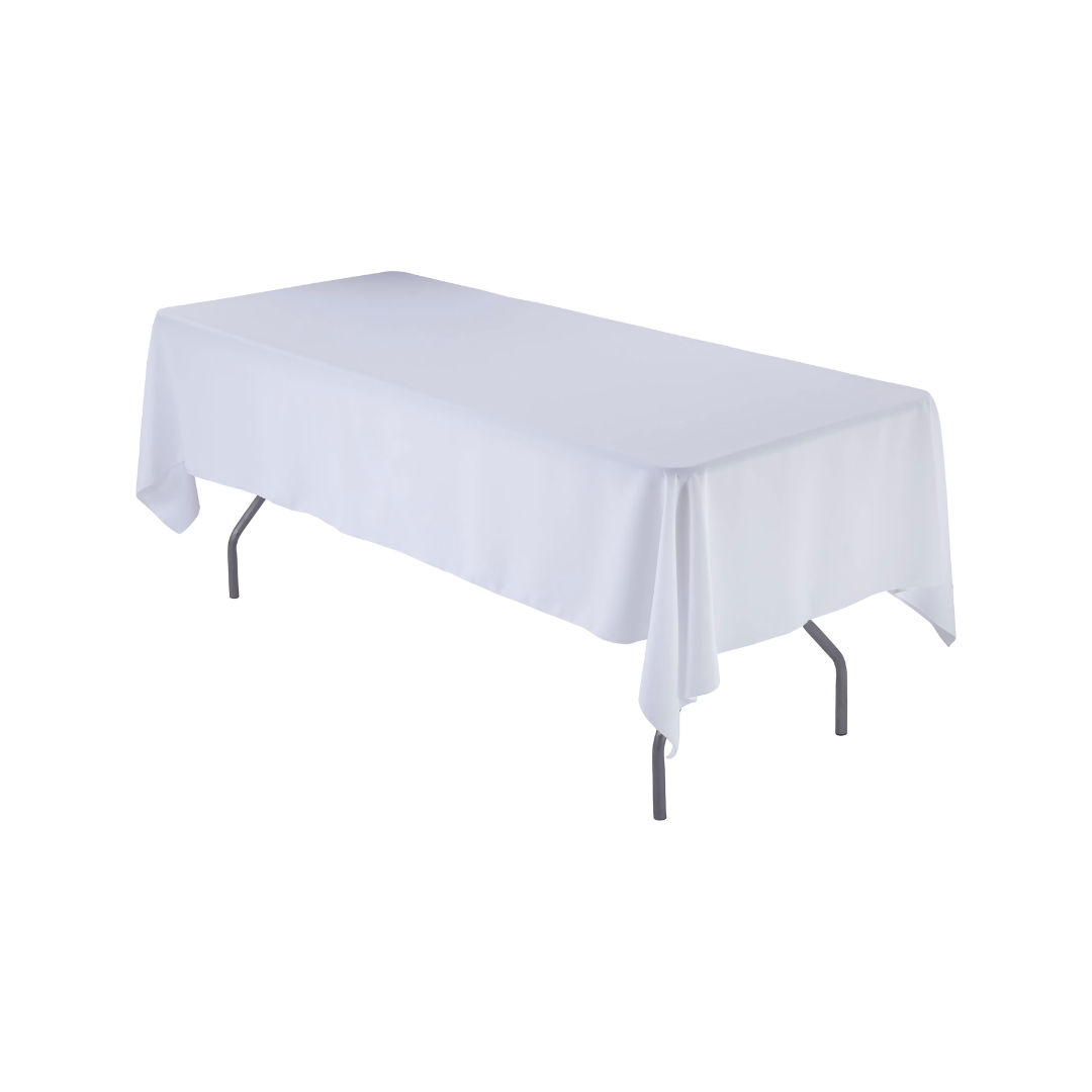 6' Banquet Table Cover  - White